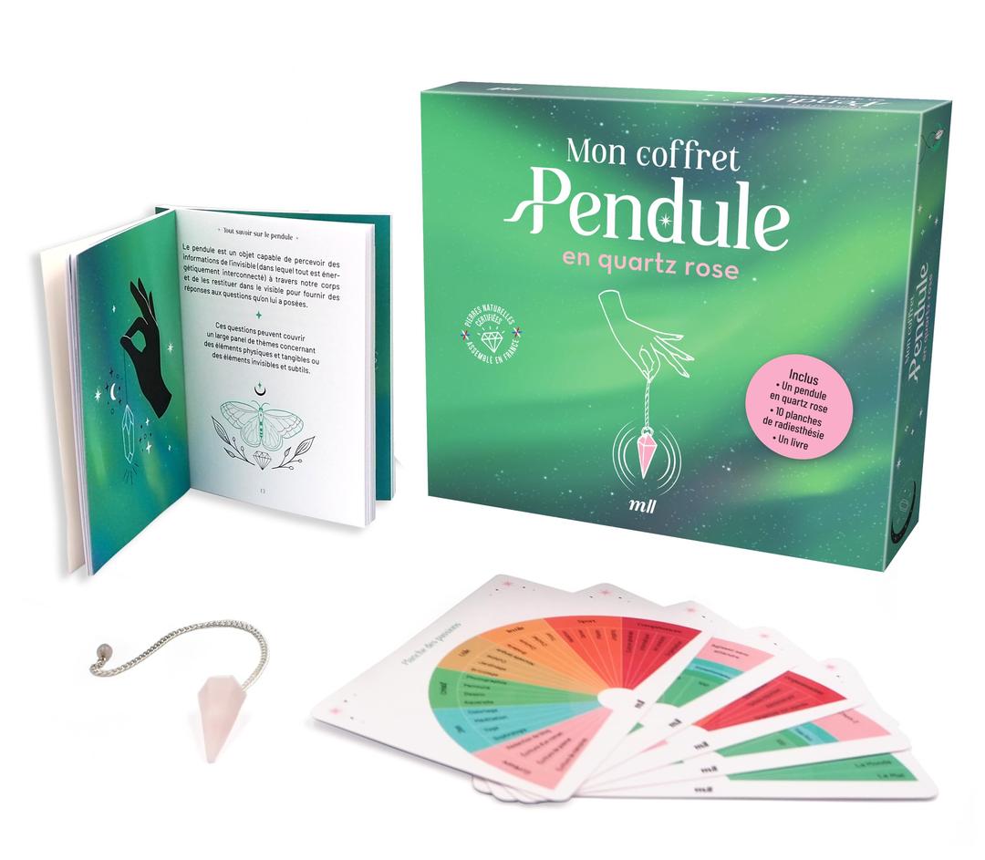 Mon coffret pendule en quartz rose