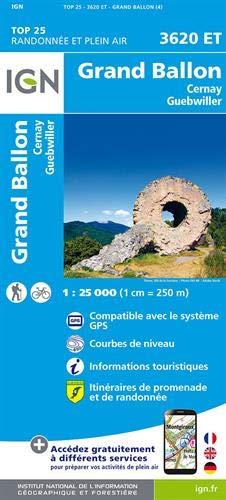 Le Grand Ballon.Cernay.Guebwiller 1:25 000