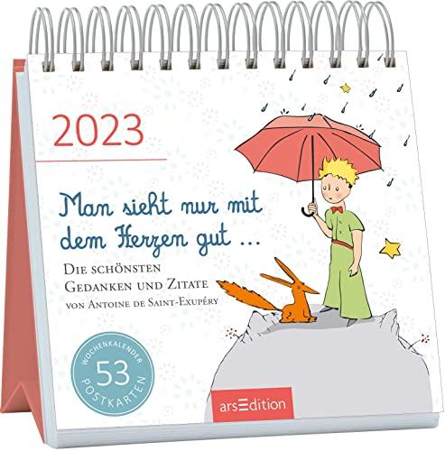 Postkartenkalender Man sieht nur mit dem Herzen gut ... 2023: Wochenkalender 2023, 53 Postkarten für inspirierende Momente