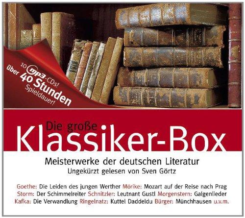 Die Große Klassiker-Box.40 St.auf 10 Mp3-Cds: Meisterwerke der deutschen Literatur