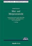 Miet- und Mietprozessrecht, Kommentar, m. CD-ROM