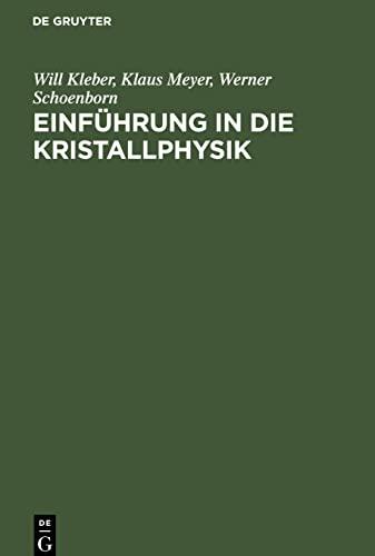 Einführung in die Kristallphysik