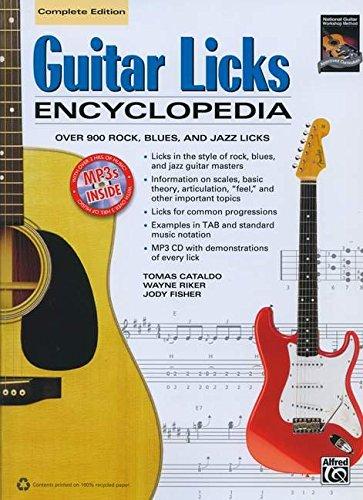 Guitar Licks Encyclopedia: Over 900 Rock, Blues, and Jazz Licks (Book & MP3-CD)