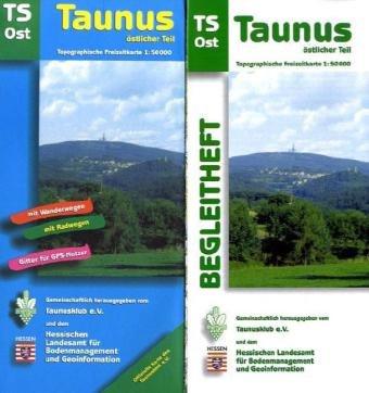 "Topographische Freizeitkarten 1:50000 Hessen. Sonderblattschnitte auf der Grundlage der Topographischen Karte 1:50000 (Freizeitregionen); mit ... Hessen (1 : 50.000), Taunus, östlicher Teil