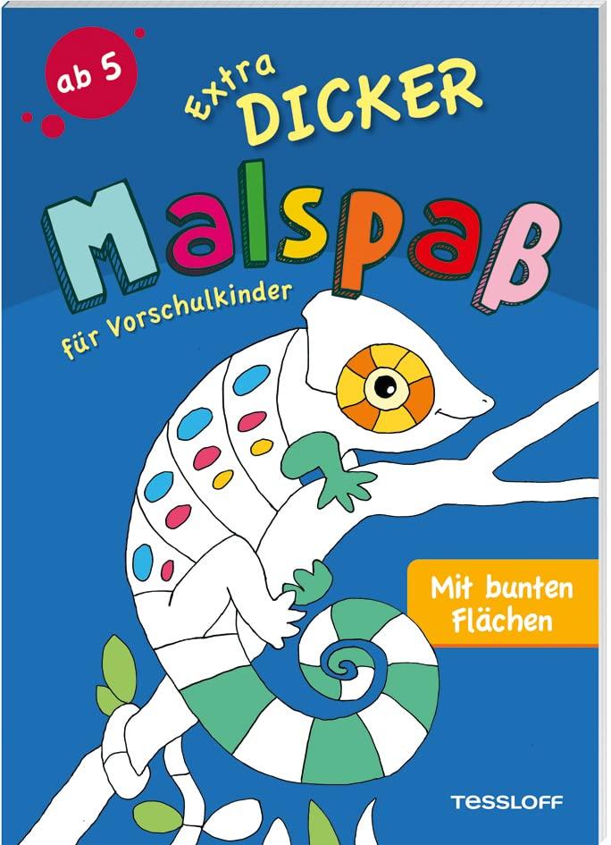 Extradicker Malspaß für Vorschulkinder. Mit bunten Flächen: Bunter Malspaß für Kinder ab 5 Jahren. (Malbücher und -blöcke)