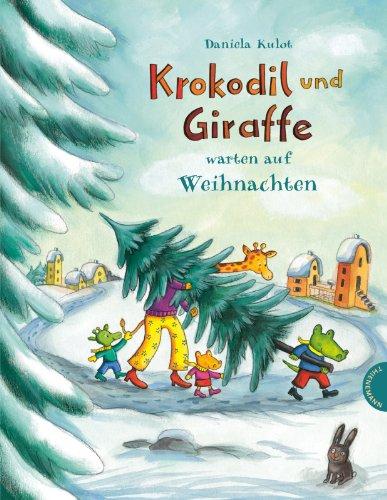 Krokodil und Giraffe warten auf Weihnachten