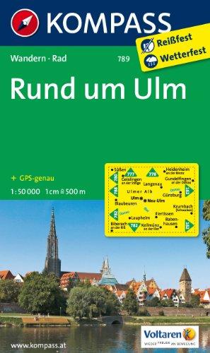 Rund um Ulm: Wanderkarte mit Radwegen. GPS-genau. 1:50000