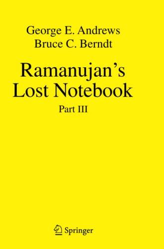 Ramanujan's Lost Notebook: Part III