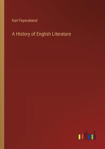 A History of English Literature