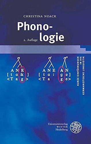 Phonologie (Kurze Einführungen in die germanistische Linguistik - KEGLI)