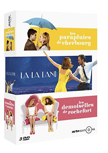 Coffret comédies musicales 3 films : les demoiselles de rochefort ; les parapluies de cherbourg ; la la land [FR Import]