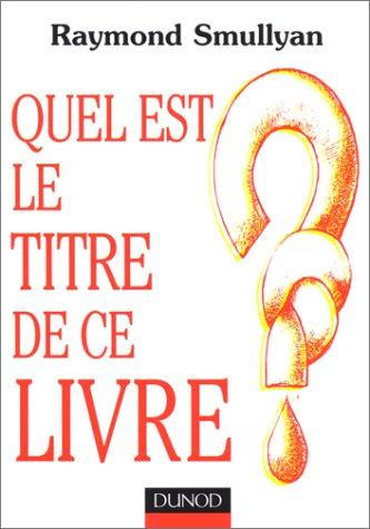 Quel est le titre de ce livre ?