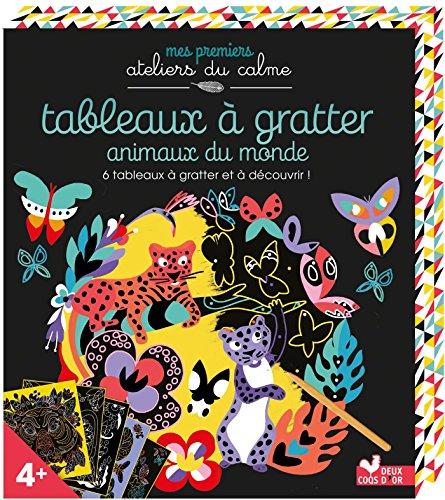 Animaux du monde : tableaux à gratter