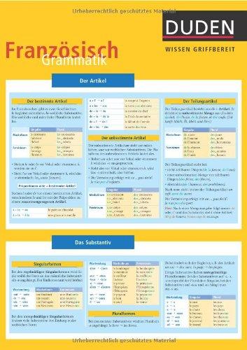 Duden Wissen griffbereit. Französisch Grammatik