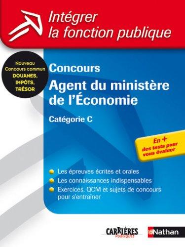 Concours agent du Ministère de l'économie et des finances : catégorie C