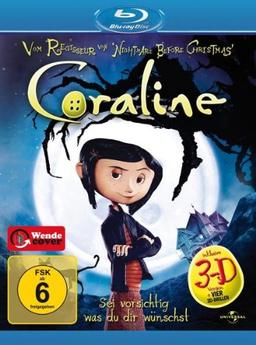 Coraline (inkl. 3D Version + vier 3D-Brillen) [Blu-ray]