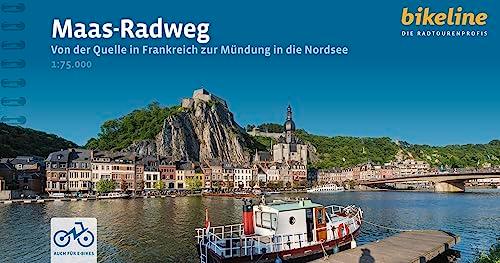 Maas-Radweg: Von der Quelle in Frankreich zur Mündung in die Nordsee, 1:75.000, 1.080 km, GPS-Tracks Download, LiveUpdate (Bikeline Radtourenbücher)