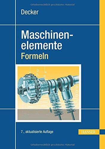 Decker Maschinenelemente - Formeln