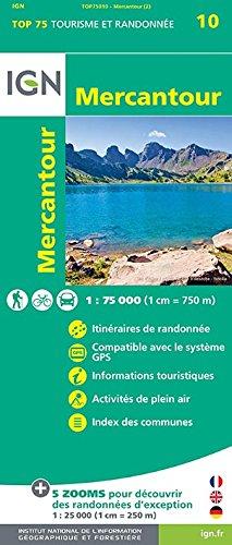 IGN 75 000 Touristische Wanderkarte 10 Mercantour