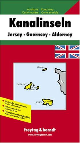 Kanalinseln 1 : 30 000. Touristische Informationen, Kulturführer, Autofähren: Jersey-Guernsey-Alderney (Freytag u. Berndt Stadtpläne/Autokarten) (Carte Routière)