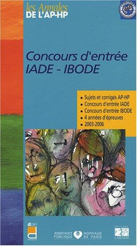 Concours d'entrée IADE-IBODE