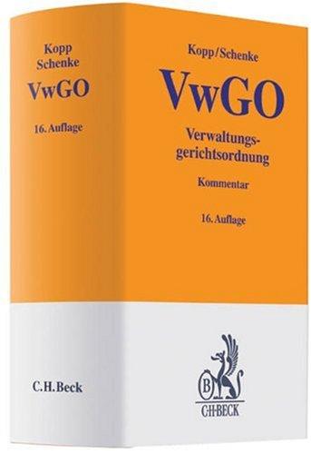 Verwaltungsgerichtsordnung: Rechtsstand: Mai 2009