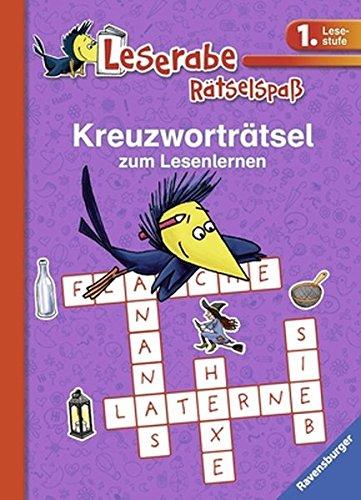 Kreuzworträtsel zum Lesenlernen (1. Lesestufe), lila (Leserabe - Rätselspaß)