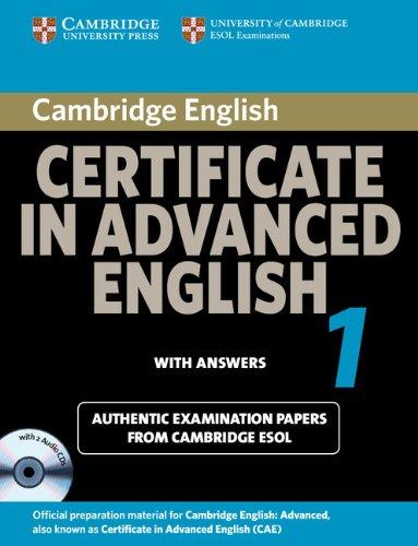 Cambridge Certificate in Advanced English 1 for Updated Exam: Official Examination Papers from University of Cambridge ESOL Examinations: Paper 1 (Cambridge Books for Cambridge Exams)