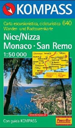 Kompass Karten, Nice/Nizza, Monaco, San Remo (Carte de Randon)