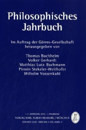 Philosophisches Jahrbuch: 117. Jahrgang 2010 - 1. Halbband