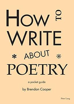 How to Write About Poetry: A Pocket Guide