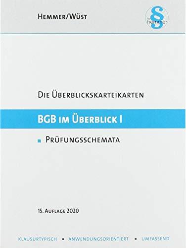 Überblickskarteikarten - BGB im Überblick I (Zivilrecht) (Karteikarten - Zivilrecht)