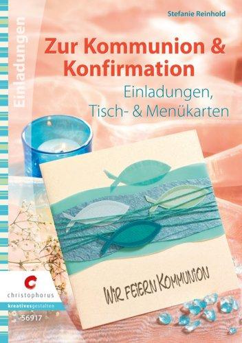 Zur Kommunion & Konfirmation: Einladungen, Tisch- & Menükarten