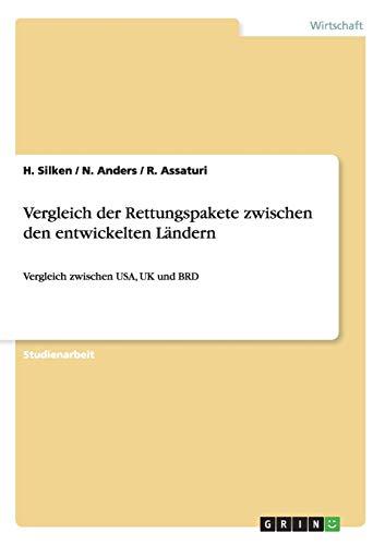 Vergleich der Rettungspakete zwischen den entwickelten Ländern: Vergleich zwischen USA, UK und BRD