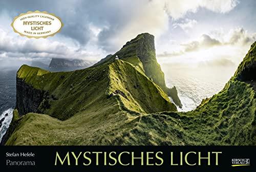 Mystisches Licht 2023: Großer Foto-Wandkalender mit Bildern von Lichtspielen der Natur. Edler schwarzer Hintergrund. PhotoArt Panorama Querformat: 58x39 cm.