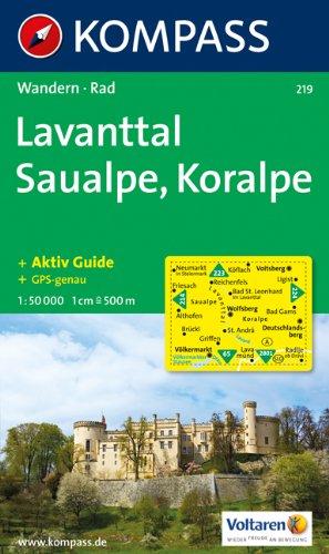 Lavanttal, Saualpe, Koralpe: Wander- und Radtourenkarte. GPS-genau. 1:50.000