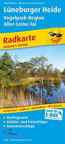 Lüneburger Heide - Vogelpark-Region, Aller-Leine-Tal: Radkarte mit Ausflugszielen, Einkehr- & Freizeittipps, wetterfest, reissfest, abwischbar. 1:100000 (Radkarte / RK)