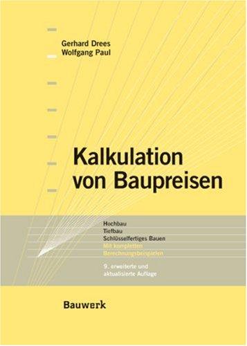 Kalkulation von Baupreisen