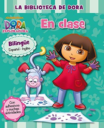 En clase: Bilingüe español-inglés (incluye adhesivos) (La biblioteca de Dora la exploradora)