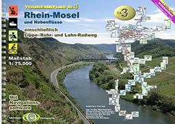 TourenAtlas Wasserwandern / TA3 Rhein-Mosel: Saar, Mosel, Rhein ab Mainz und Nebenflüsse