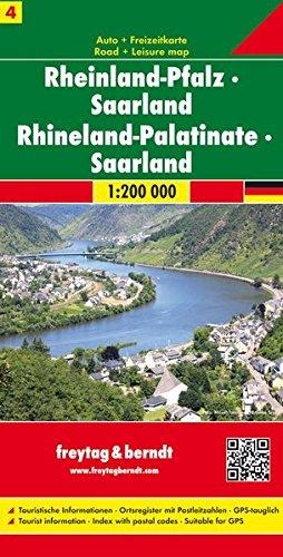 Freytag Berndt Autokarten, Rheinland-Pfalz - Saarland - Maßstab 1:200.000