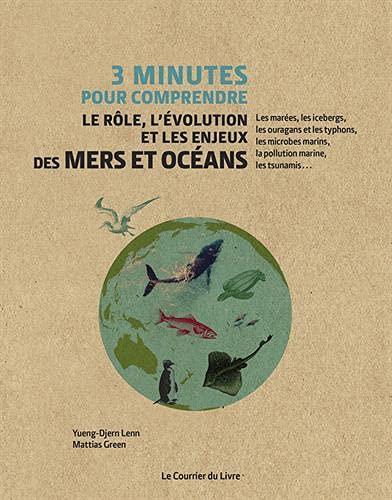 3 minutes pour comprendre le rôle, l'évolution et les enjeux des mers et océans : les marées, les icebergs, les ouragans et les typhons, les microbes marins, la pollution marine, les tsunamis...