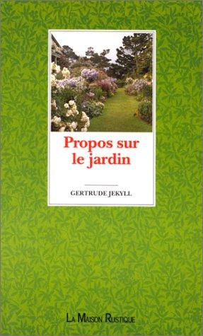 Propos sur le jardin