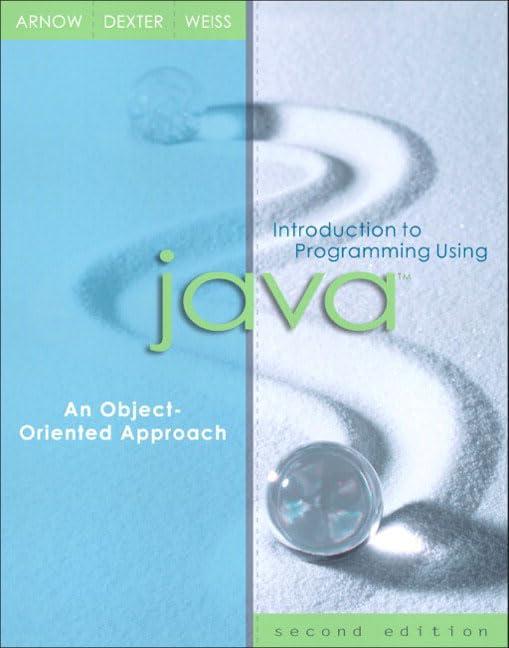 Introduction to Programming Using Java: An Object-Oriented Approach: International Edition