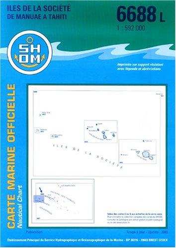 Carte marine : Îles Société de Manuae à Tahiti