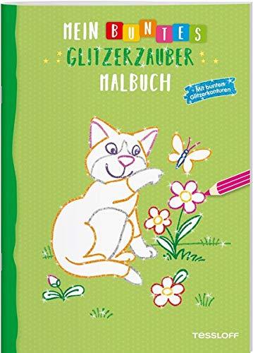 Mein buntes Glitzerzauber-Malbuch (Katze): Mit bunten Glitzerkonturen (Malbücher und -blöcke)