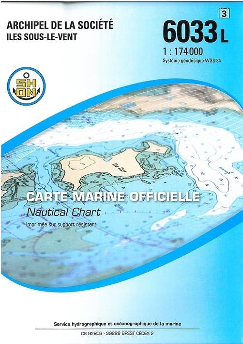 Carte marine : Archipel de la société : Îles sous le vent