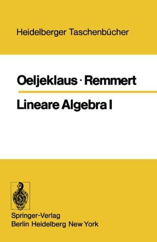 Heidelberger Taschenbücher, Bd.150: Lineare Algebra 1