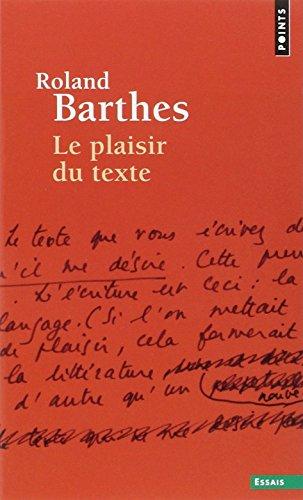 Le plaisir du texte