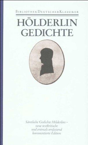 Friedrich Hölderlin: Sämtliche Werke und Briefe,  Band 1: Gedichte